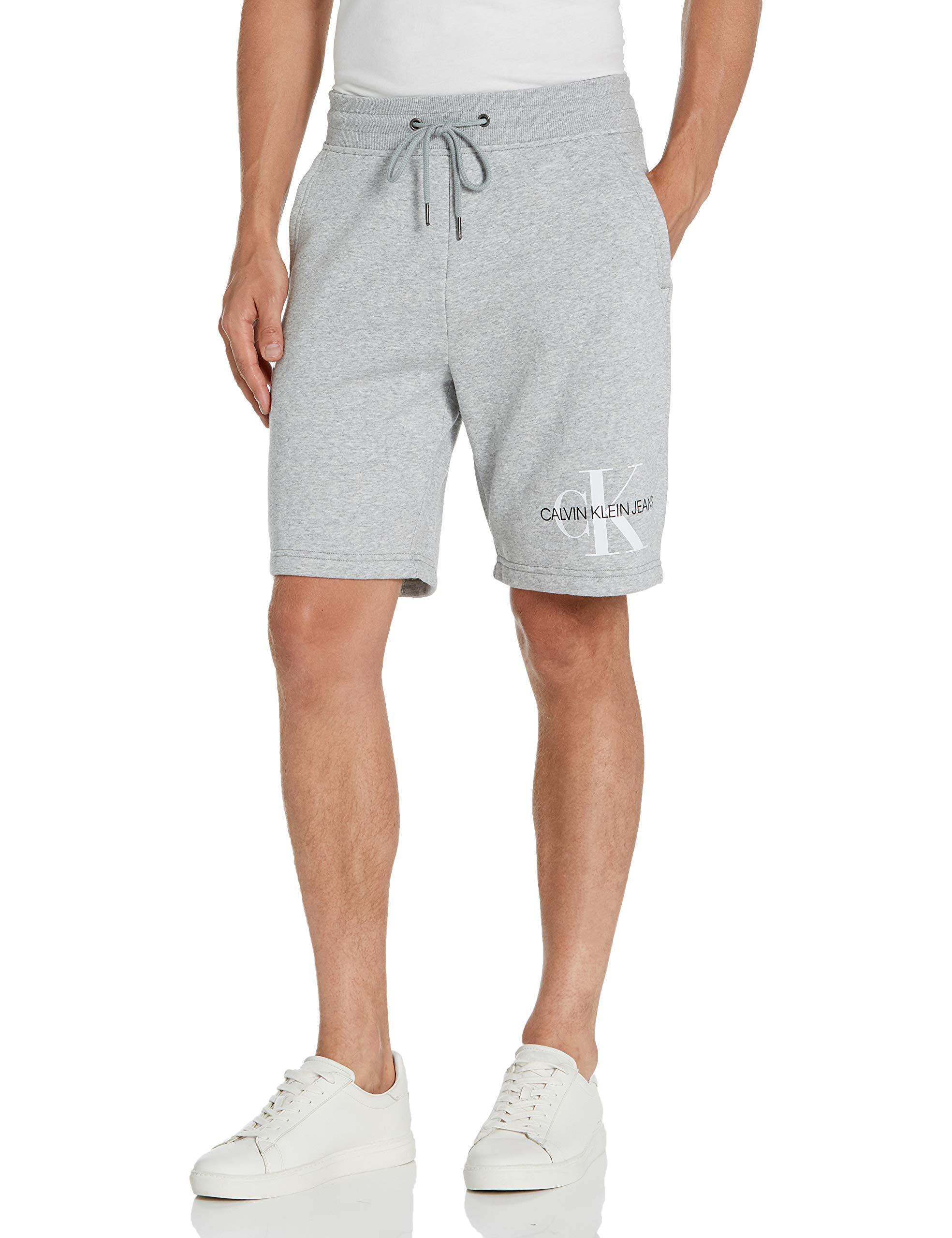 Amazon | Calvin Klein メンズ モノグラムロゴ フリース